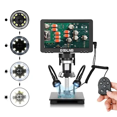 1200X Digital Microscope 7 Inch LCD 1080P Video Camera With 32G Card For Repair • $76.49