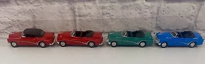 *BRAND NEW* Lot Of 4 Welly Diecast Cars 1953 Buick Skylark Red Blue 4.75 Inch • $34.95