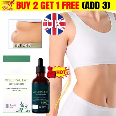 Belly Fat Burner Drops To Lose Stomach Fat Weight Loss Drops For Women & Men NEW • £4.79