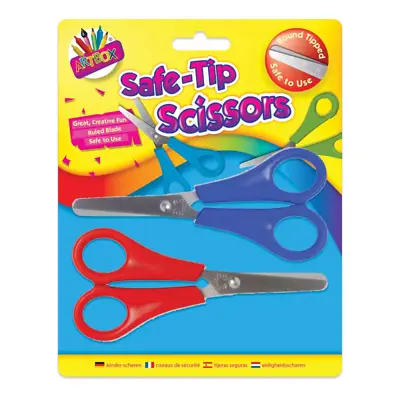 £3.29 • Buy 2 X  Pattern Childrens Kids Safety Scissors Arts & Craft School UK