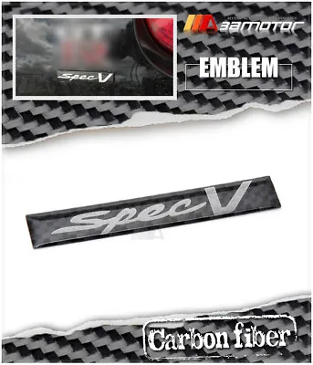 Real Carbon Fiber Spec V Emblem Badge Decal Trim Fit For Nissan Skyline R35 GTR • $30