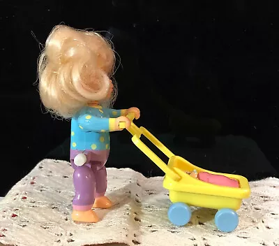 1990 M.i.i. Meritus Wind Up Walking Doll & Stroller • $9.99