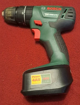 £35 • Buy Bosch Drill PSB 1800 LI-2 And Battery