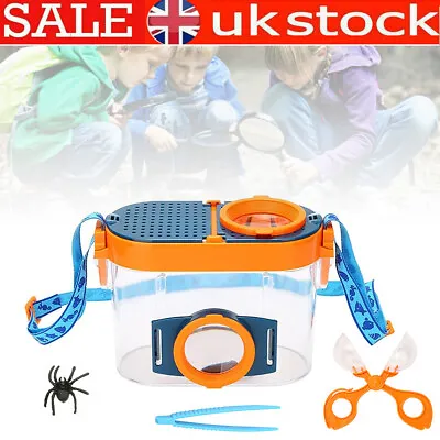 1 Set Magnifying Viewer Insect Collecting Box Kids Insect Observation Collection • £10.95