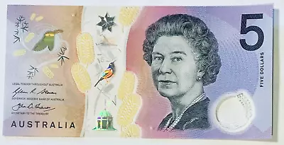 2016 Australia Next Generation Stevens/Fraser $5 Banknote - Uncirculated • $9.95