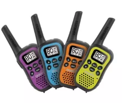 Uniden UH45-4 UHF Quad Colour Pack Handheld 80Ch Radio Walkie Talkies & 4 Belts • $101.90