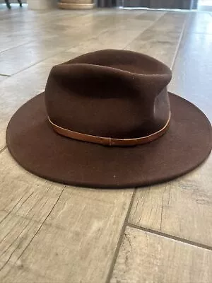 Pendleton Brown 100% Virgin Wool Hat A196-721 Fedora Medium 7 - 7 1/8 Vintage • $35.99