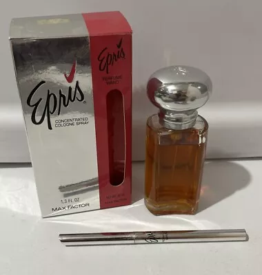 Vtg Epris Max Factor Concentrated Cologne Spray 1.3 Oz W/Wand And Box • $39.99