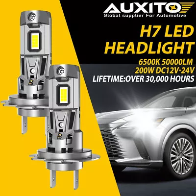 CANBUS H7 LED Headlight Super Bright Bulbs Kit White 50000LM High/Low Beam 6500K • $28.99