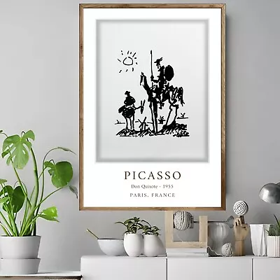 Don Quixote Pablo Picasso Exhibition Vintage Print Reproduction Poster / Canvas • $19.94