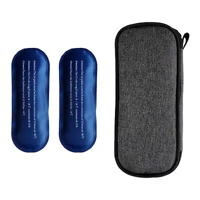 Medical Cooler Bag With 2 Small Ice Pack W/ Handle Insulation Cooling Bag • £13.31