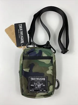 True Religion Crossbody Bag Wallet Carry All Camouflage Adjustable Purse NEW • $29.97