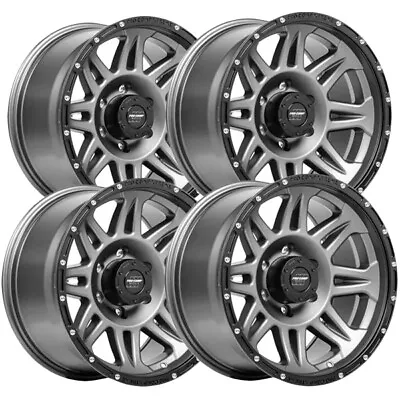 (Set Of 4) Pro Comp PA5 Torq 17x8 6x5.5  +0mm Gunmetal Wheels Rims 17  Inch • $767.96