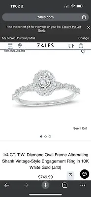 $250 • Buy Zales Diamond Ring 6