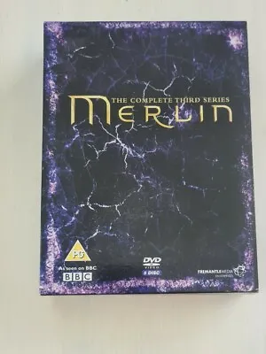MERLIN 3rd Season Complete Third Series 5 Disc DVD BBC 2011 Box Set Xmas Gift • £7.99