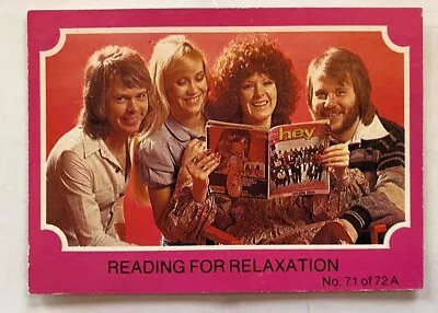 ABBA Trading Cards Australian Scanlens Pink Series - Choose The Card You Want • $4