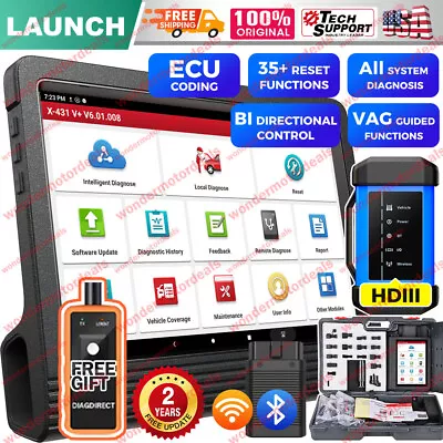 2023 LAUNCH X431 V+ HDIII HD3 Heavy Duty Truck OBD Diagnostic Scanner Tool PRO 5 • $1459