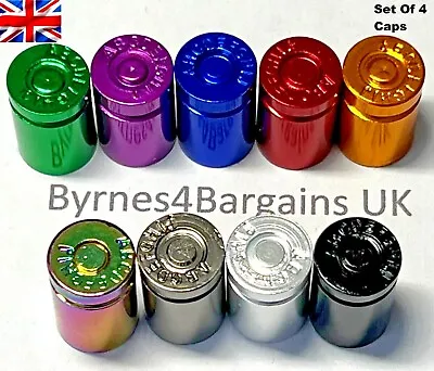 Tyre Valve Dust Caps Shell Car Bike Motorcycle Alloy X 4 UK Seller • £3.49