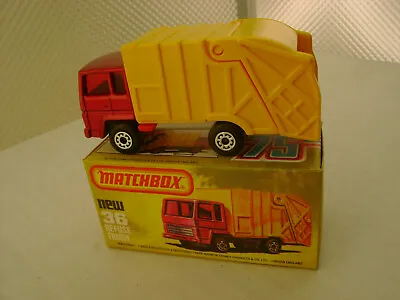 1979 Matchbox Lesney Superfast #36 Refuse Truck New In Box • $14.99