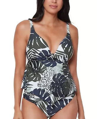 MSRP $54 Bar III Moody Tropics Hanky Tankini Top Size Small • $27.71