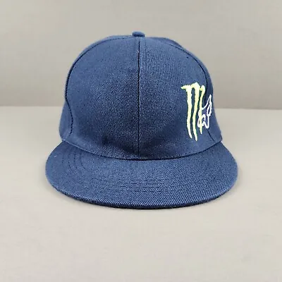 Monster Fox Racing Hat Cap Fitted 7 1/4 Blue Outdoor Racing Motocross Adult Mens • $16.98