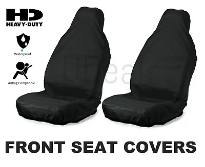1+1 Front Black HD Car Seat Covers Pair Heavy Duty For Mercedes E Class Coupe • £22.99