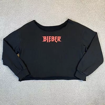 Justin Bieber Purpose World Tour Cropped Sweatshirt Size M-L?  • $7.49