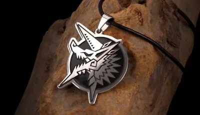 Monster Hunter Necklace Zinogre Cosplay Prop Thunder Wolf Dragon Stell Pendant • $9.99