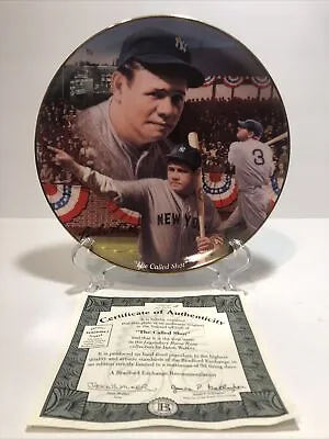 Babe Ruth “The Called Shot  Legendary Home Runs Collector’s Plate W/ COA • $19.99