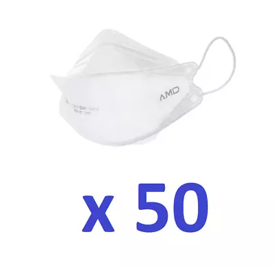 50Pcs P2 Disposable Face Mask Respirator Protective Masks Layer White • $54.95