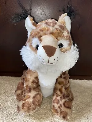 Hugfun Real Tiger Cat Plush Stuffed Animal Bobcat Lynx Mountain Lion EUC • $14