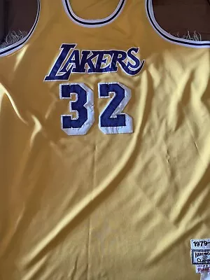 Magic Johnson Lakers Mitchell And Ness Hardwood Classics Size 60 3XL Jersey • $39.99