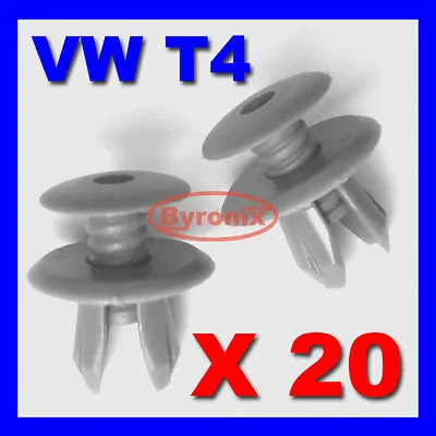 20 X Volkswagen Vw T4 T5 Transporter Interior Trim Lining Panel Clips - D Grey • $4.74