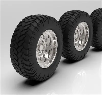 1:64 18  Eagle Style Wheels On Grappler  Tires  3d Printed • $20