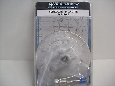 $30.95 • Buy Mercury Quicksilver Anode Plate 76214Q5 Outboard Boat Motor