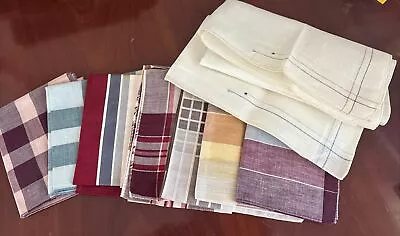 9 Vintage NOS 1950’ 60’s Men's Handkerchiefs Estate Sale Find • $5.99
