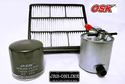 Suits Nissan Pathfinder R51 2.5L Turbo Diesel YD25DDT OIL AIR FUEL Filter Kit • $77.14