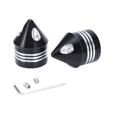 $17.29 • Buy Chrome Aluminum Front Axle Cap Nut Cover For Harley Dyna Electra Road King Glide