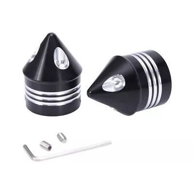 Chrome Aluminum Front Axle Cap Nut Cover For Harley Dyna Electra Road King Glide • $17.05