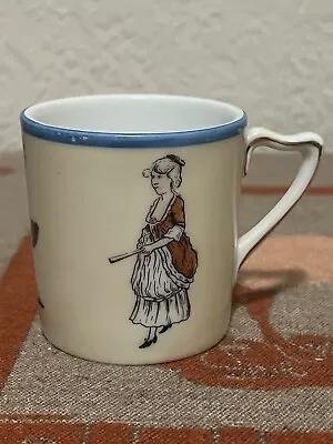 Heinrich And Co. Selb H & C Bavaria German Porcelain Man & Woman Folk Cup • $49