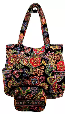 Vera Bradley Large & Small Tote Symphony In Hue-Winter • $99.95