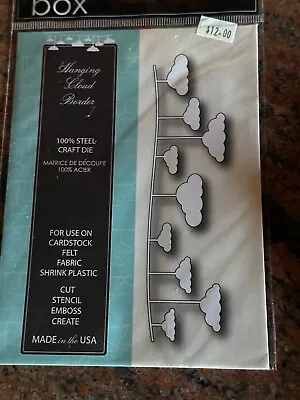 New Memory Box Craft Die Hanging Cloud Border Item# 98835 Made In USA With Steel • $9