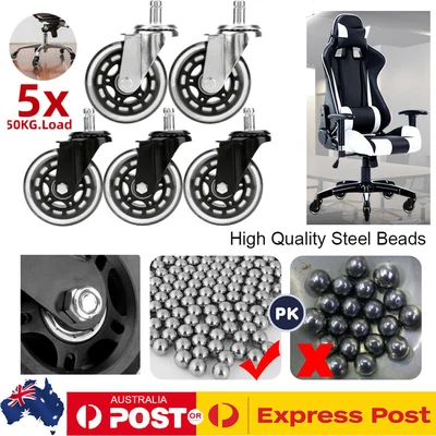 $23.76 • Buy 5pcs Rollerblade Office Desk Chair Wheels Replacement Rolling Caster 2 Model