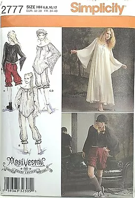 Simplicity 2777 GOTH Arkivestry Cosplay Bloomers Gown Sz 6-12 Steampunk Costume • $9.95