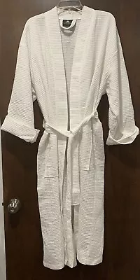 Men Women BAGNO MILANO Robes Waffle Turkish Cotton Bathrobe For Spa XL XXL White • $19.99