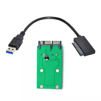 USB 3.0 To MSATA 50Pin SSD & 1.8  Micro SATA 7+9 16pin Adapter Add On Cards PCBA • $23.74