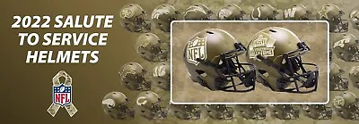 $34.95 • Buy NFL Riddell 2022 Salute To Service Speed Mini Football Helmet - PICK YOUR TEAM!