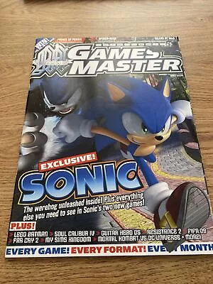 Games Master #202 Sept 2008 Magazine Sonic Unleashed Issue • £9.99