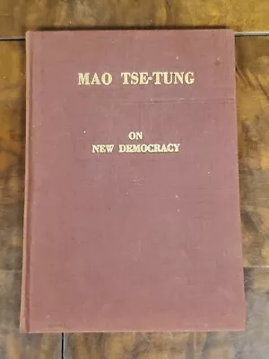 Mao Tse-Tung On New Democracy / 1954 - 1st Edition / Foreign Language Press • $19.99