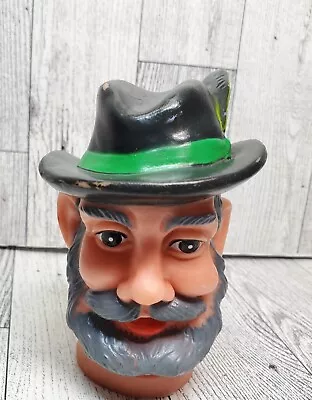 $8.99 • Buy Vintage Rubber Head Man In Gray Beard Black Hat Hand Puppet 60's 70's Mr. Rogers